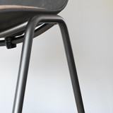 Mater Eternity Side Chair with Upholstered Seat - Rust Colour | Re-Lived Mater Eternity Side Chair with Upholstered Seat - Rust Colour | Re-Lived