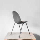 Mater Eternity Side Chair with Upholstered Seat - Rust Colour | Re-Lived Mater Eternity Side Chair with Upholstered Seat - Rust Colour | Re-Lived