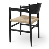 Mater Nestor Chair in Black Stained Beech