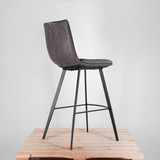 Gallery Palmer Stool - Grey | Re-Lived