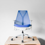 Herman Miller Sayl Berry Blue Chair | Re-Lived 