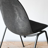 Mater Eternity Side Chair - Black Fully Upholstered Re-Lived Mater Eternity Side Chair - Black Fully Upholstered Re-Lived