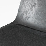 Mater Eternity Side Chair - Black Upholstered Seat Re-Lived