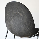 Mater Eternity Side Chair - Black Upholstered Seat Re-Lived