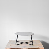 Mater Lily Lounge Side Table Wood Waste Grey | Re-Lived Mater Lily Lounge Side Table Wood Waste Grey | Re-Lived