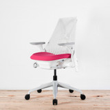 Herman Miller Sayl White / Pink Office Chair | Re-Lived 