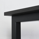 Elite Matrix Desk 1330 x 620mm Laurenti Wenge Top and black Graphite Frame - Re-Lived