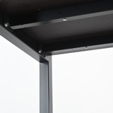 Elite Matrix Desk 1330 x 620mm Laurenti Wenge Top and black Graphite Frame - Re-Lived
