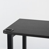 Elite Matrix Desk 1330 x 620mm Laurenti Wenge Top and black Graphite Frame - Re-Lived