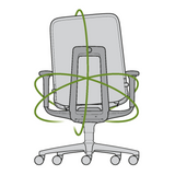 Wilkhahn AT 187/71 Mesh Office Chair Trimension