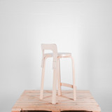 Artek K65 Stool with Backrest Beech| Re-Lived