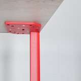 Herman Miller OE1 Office Desk 1400 x 800mm with White Halifax Oak Top and Canyon Legs| Re-Lived