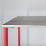 Herman Miller OE1 Office Desk 1400 x 800mm with White Halifax Oak Top and Canyon Legs| Re-Lived