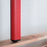 Herman Miller OE1 Office Desk 1400 x 800mm with White Halifax Oak Top and Canyon Legs| Re-Lived