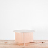 HAY Slit Coffee Table 650mm Diam. Oak| Re-Lived