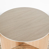 HAY Slit Coffee Table 650mm Diam. Oak| Re-Lived