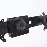 ARC Duo Monitor Arm with Clamp Mount - Black / Silver | Re-Lived