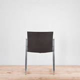 Cassina Eve 184 Brown Leather Chair | Re-Lived