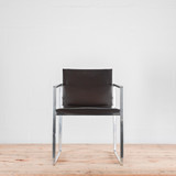 Cassina Eve 184 Brown Leather Chair | Re-Lived