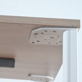 Herman Miller OE1 Office Desk 1400 x 800mm with Acacia Top and White Legs| Re-Lived