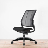 Humanscale Diffrient World Black Chair - No Arms | Re-Lived