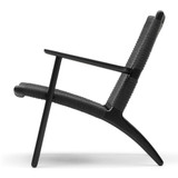 Carl Hansen CH25 Lounge Chair in Black Painted Oak