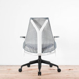 Herman Miller Sayl Slate Grey / White Chair | Re-Lived