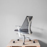 Herman Miller Sayl Slate Grey / White Chair | Re-Lived