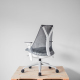 Herman Miller Sayl Slate Grey / White Chair | Re-Lived