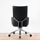 Girsberger Diagon Black Leather Office Chair | Re-Lived