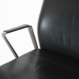 Girsberger Diagon Black Leather Office Chair | Re-Lived