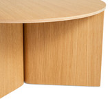 HAY Slit Round Coffee Table in Oak