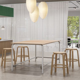 Vitra Scout Meet High Table with stools around it