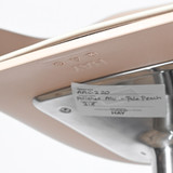 HAY AAC 220 Pale Peach Swivel Chair, Polished Base with Upholstered Seat Pad| Re-Lived