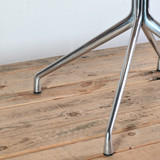 HAY AAC 220 Pale Peach Swivel Chair, Polished Base with Upholstered Seat Pad| Re-Lived