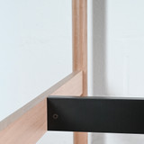Muuto Linear System High Table - 2400 x 1150mm Black Nano Top and Oak Legs | Re-Lived