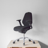 RH Logic 300 Office Chair with Arms and Lumbar Pump | Re-Lived
