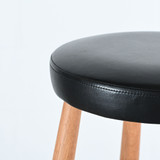 Carl Hansen CH56 76cm High Bar Chair - Black Leather| Re-Lived