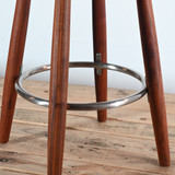 Carl Hansen CH58 68cm High Bar Chair - Brown Leather| Re-Lived