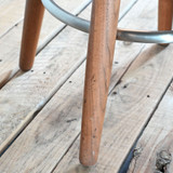 Carl Hansen CH58 68cm High Bar Chair - Black Leather| Re-Lived