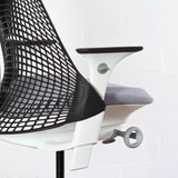 Herman Miller Sayl Black / White Office Chair | Re-Lived