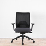 Vitra ID Mesh Office Chair Black Mesh / Grey Seat - Re-Lived