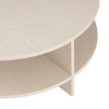 Close up of Muuto Halves Coffee Table in Light Taupe