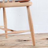 Carl Hansen FH38 Windsor Chair - Soad Oak with Leather Seat Pad | Re-Lived