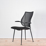 Humanscale Liberty Side Chair, Black Upholstered Seat and Back Chair | Re-Lived
