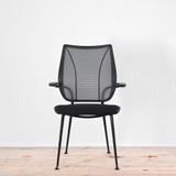 Humanscale Liberty Side Chair, Black Upholstered Seat and Back Chair | Re-Lived