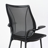 Humanscale Liberty Side Chair, Black Upholstered Seat and Back Chair | Re-Lived