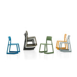 Vitra TipTon RE chairs grouped together white sweep