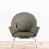 Carl Hansen CH468 Oculus Lounge Chair - Clara Fabric | Re-Lived