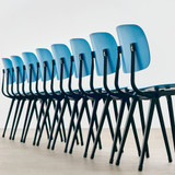 A row of HAY Revolt Chairs
